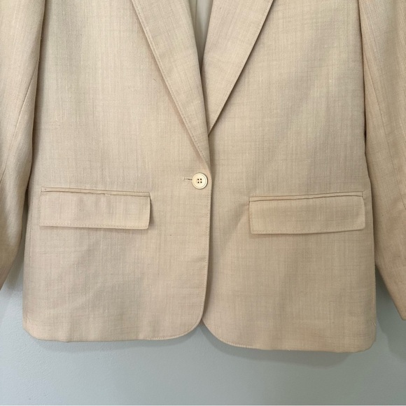 Vintage Pendleton Country Sophisticates Classic Cream Women's Blazer Size 6 - Picture 3 of 12